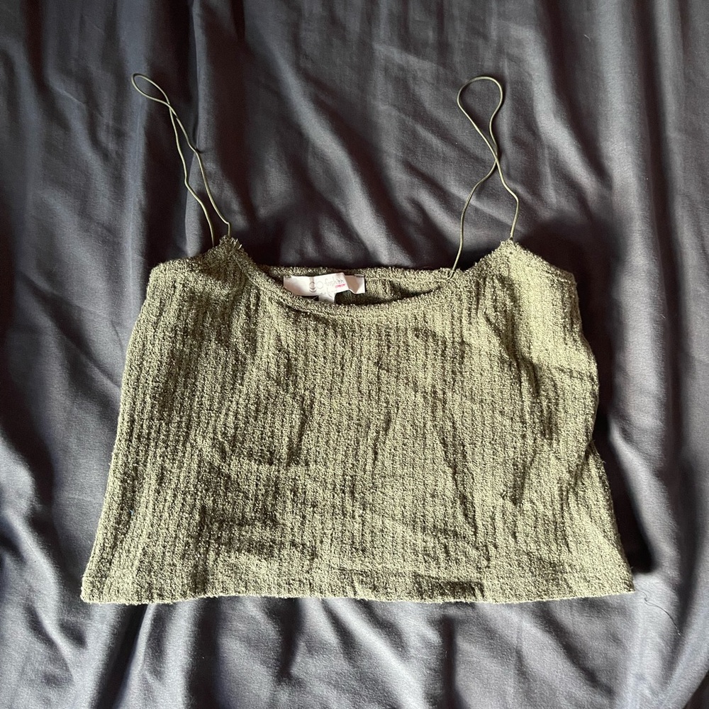 Textured Olive Women's Camisole